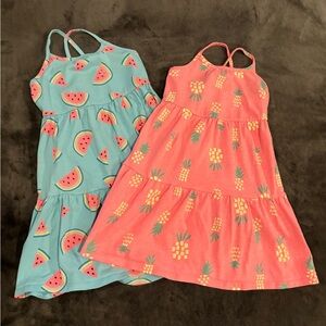 Cat & Jack set of 2 girls dresses Size 6/6X